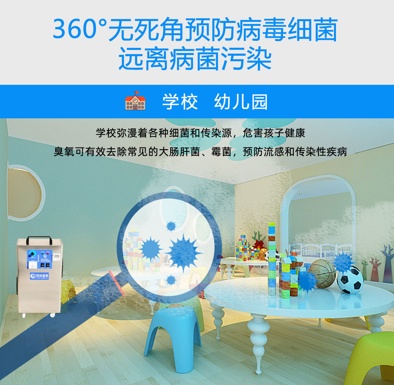 学校，酒店移动式臭氧消毒机(图3)